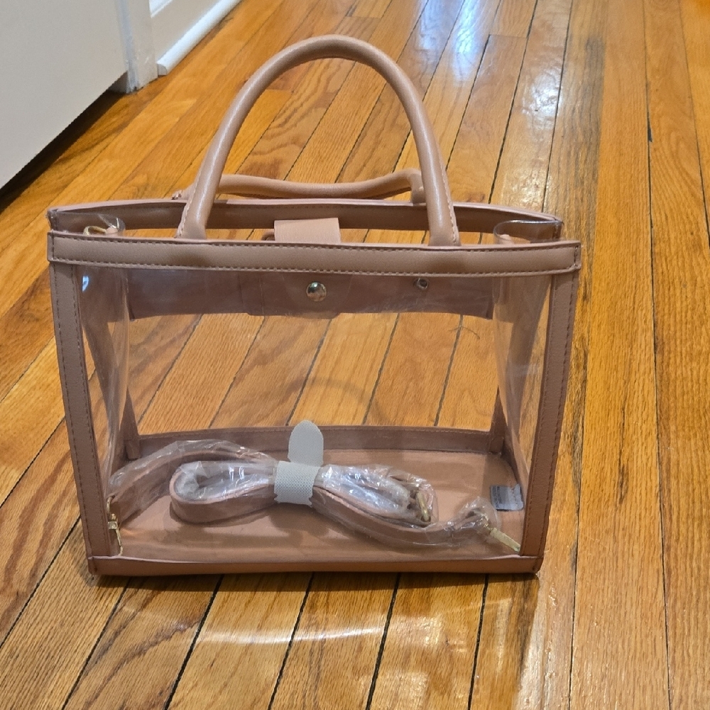 CLEAR BAG *  Nude Tote Bag, nice see-through bag for concerts and stadium events - Picture 5 of 6